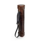 Bolster & Benefield vintage Leather document Tube. Carry blueprints, large pictures, artwork, A3, and A2 paper or prints.