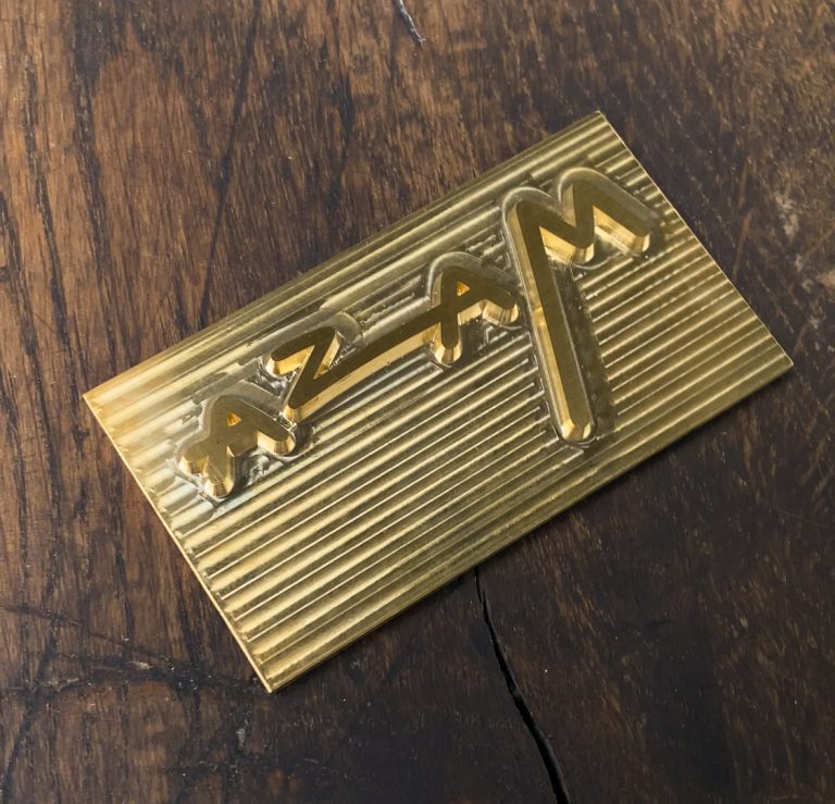 Embossing the Masa Logo