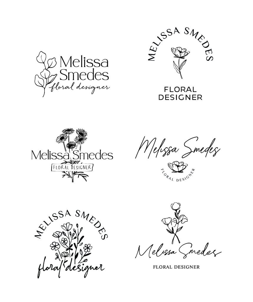 Gardening and floral logo design for Florists, Floral Designers, and gardeners