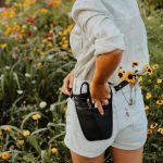 Navy Leather Tool Belt for women