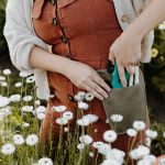 Women’s Olive Leather Tool Belt with Brass Buckle