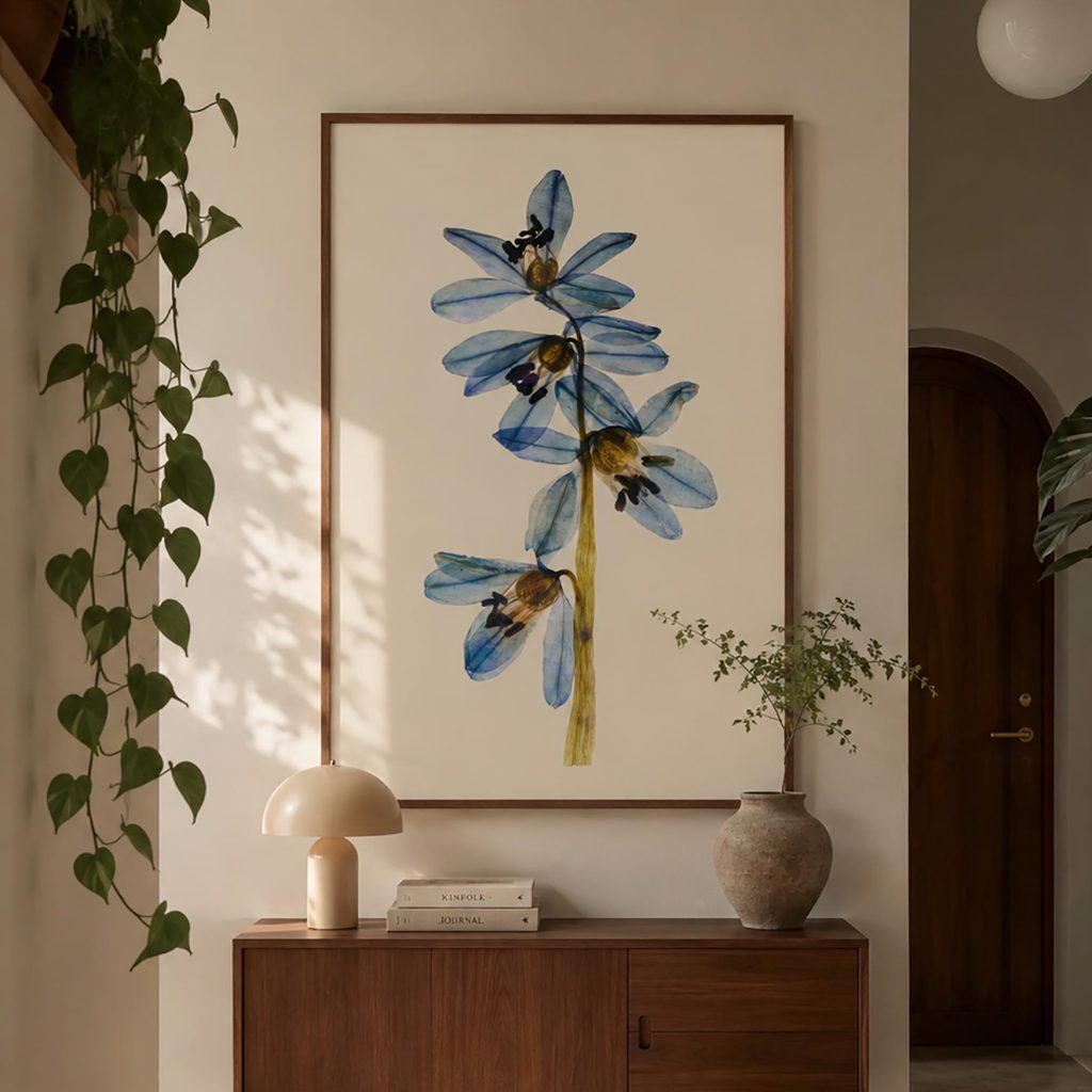 herbarium fine art print - Scilla siberica