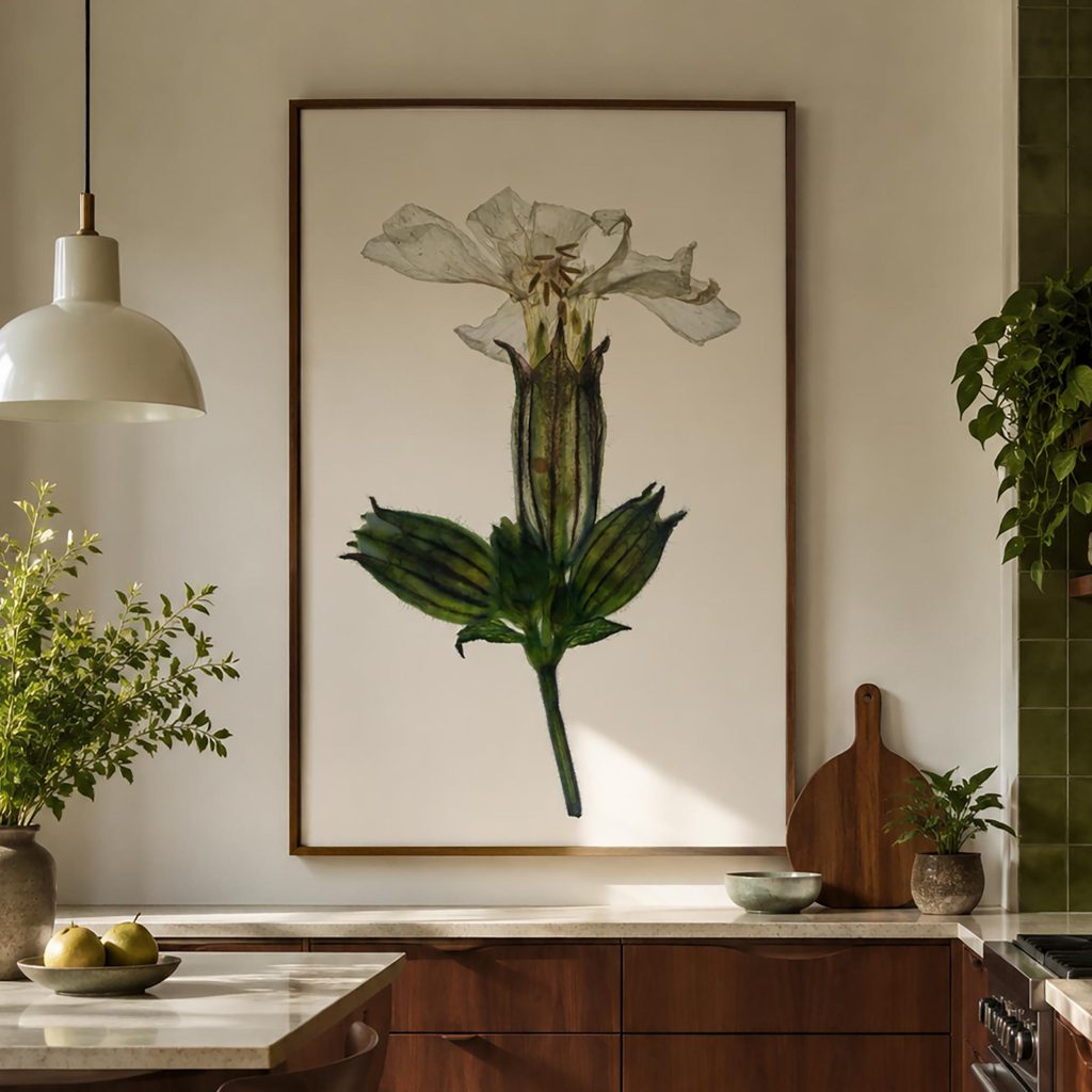 herbarium fine art print - White Campion